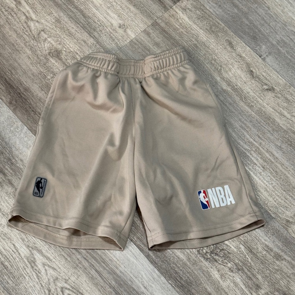 Kids NBA‎ Tan Mesh Basketball Shorts Size 8
